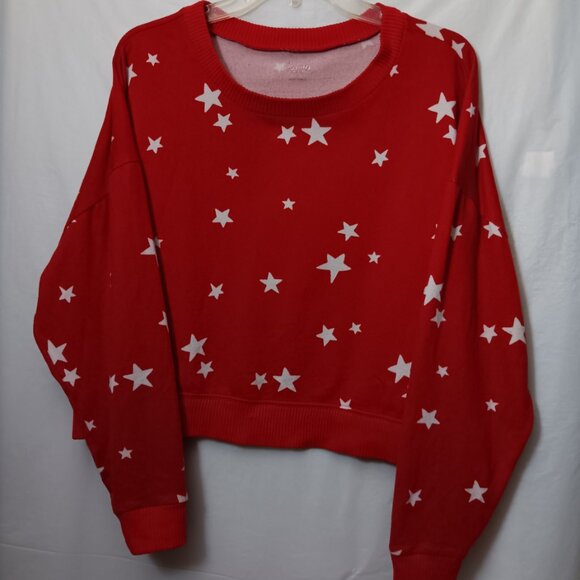 GILLY HICKS BY HOLLISTER STARS CROPPED SWEATSHIRT - Picture 15 of 15